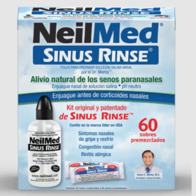 Kit de lavagem sinusal com 60 saquetas